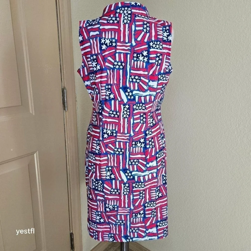 Katherine Way- St. Regis All-American Dress S, red, white and blue print - Picture 3 of 6